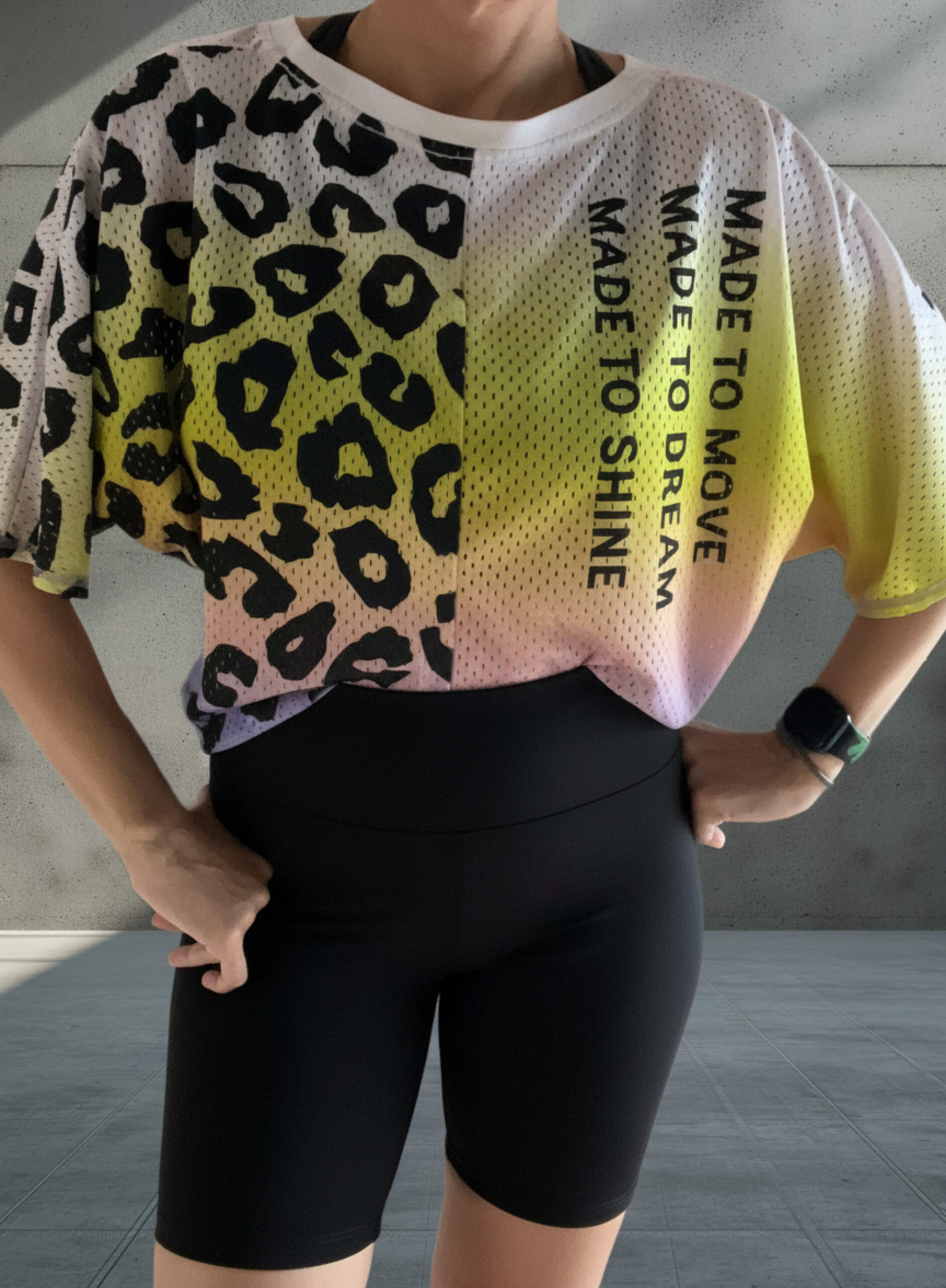 Camiseta malla tonos pastel